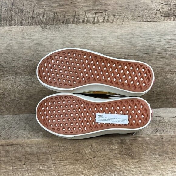 VANS Comfycush Old Skool Fatal Floral Golden Brown Shoes Sneakers Womens 6 NEW - Picture 8 of 11